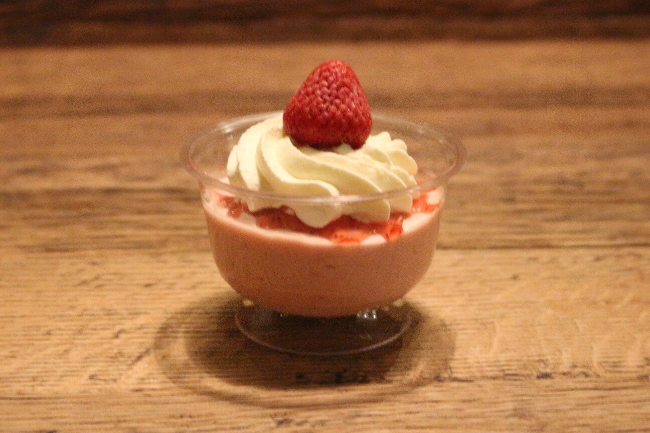 Aardbeibavarois 140 ml €1,50